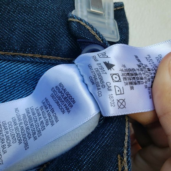 Levis 511 Slim Straight Leg Jeans Dark Wash Crop - Picture 5 of 8